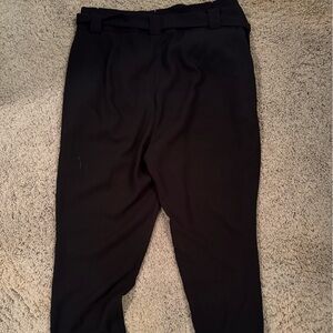 Express Black Pants with Tie belt